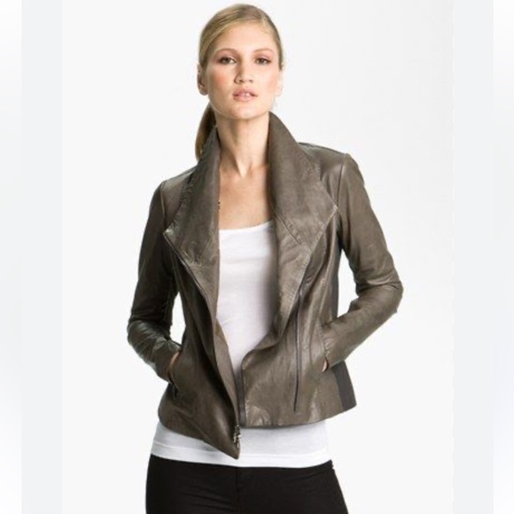 Vince Leather Scuba Jacket XS - Picture 2 of 15